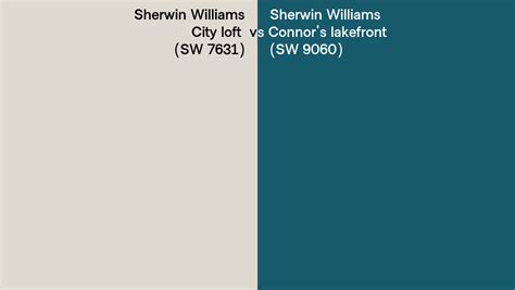 Sherwin Williams City Loft Vs Connor S Lakefront Side By Side Comparison