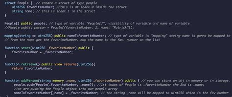 solidity - What are the differences between a struct People and an ...