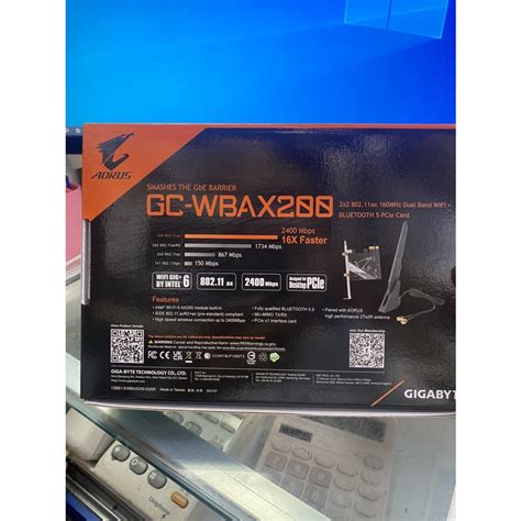 技嘉 GC WBAX200 WIFI模組 WIFI 6 AX200無線網路模組 支援藍牙5 0 蝦皮購物