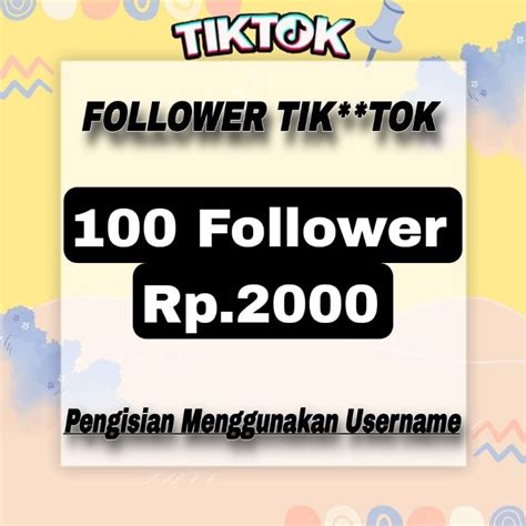 Jual Follower Tiktok Permanen Cepat Dan Bergaransi Shopee Indonesia