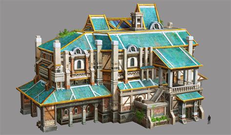 Artstation Fantasy Worlds Aristocratic Mansion