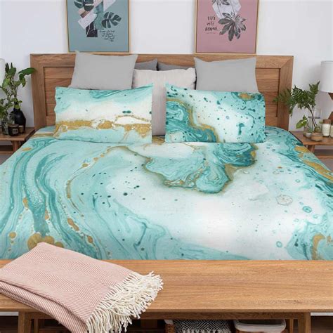 Twilight Beach Marble Quilt Cover Set Little Squiffy