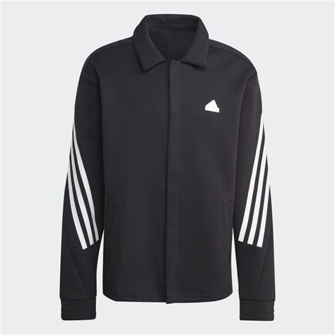 Men S Clothing Future Icons Stripes Coaches Jacket Black Adidas