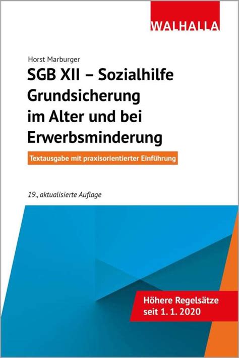 Sgb Xii Sozialhilfe Grundsicherung Im Alter Und Bei Erwerbsminderung