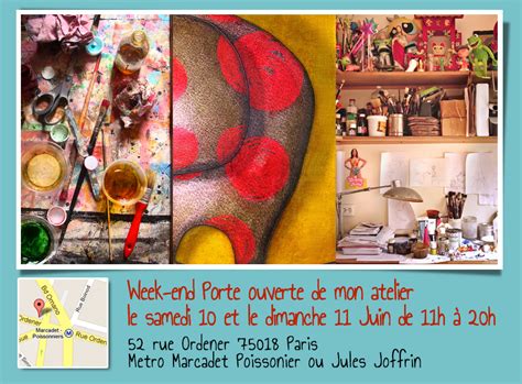 Portes Ouvertes De Mon Atelier Les Et Juin Du Blog De Jeremie