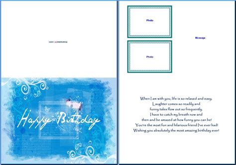 Microsoft Word Birthday Card Template