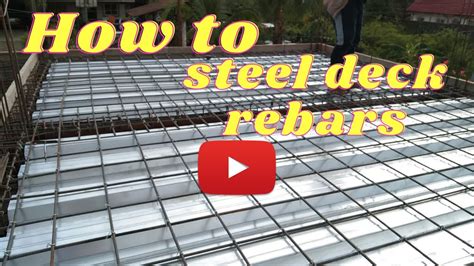 How To Reebars Steel Deck Installation Youtube