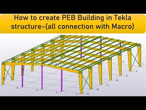 Tekla Structure How To Create Peb Building In Tekla Structure All