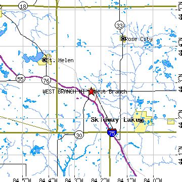 West Branch, Michigan (MI) ~ population data, races, housing & economy