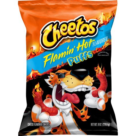 Cheetos Puffs Flamin Hot Cheese Flavored Snacks 1pack