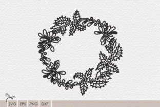 Christmas Wreath Svg File for Cricut Graphic by Dragonart · Creative ...