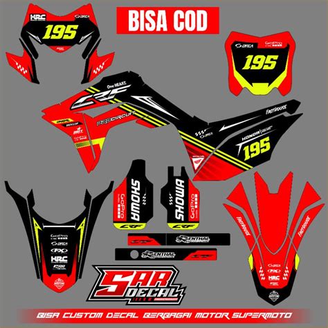 Jual Decal Crf 150l Full Body Decal Supermoto Moto Cross Decal Crf