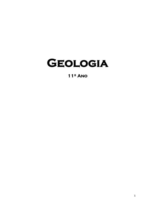 Solution Resumos Geologia Ano Studypool