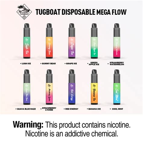 Tugboat Mega Puffs All Flavors Disposable Vape Pen