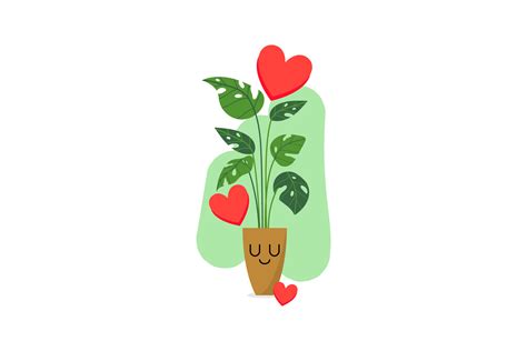 Decorative Plant Kawaii Expression Icon Graphic By Studio7 · Creative