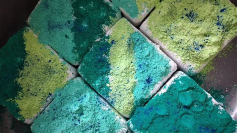 ASMR Buttery Gymchalk Crumbling Blocks And Holi Colours Series 2 4