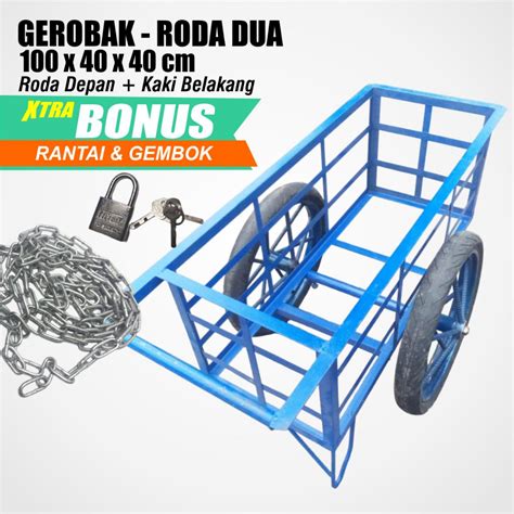 Jual Gerobak Roda Dua Ukuran X X Cm Gerobak Rangka Besi