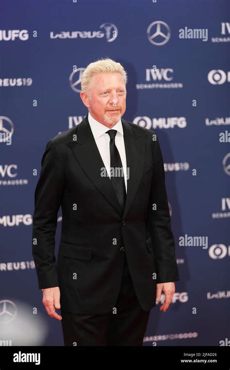 Boris Becker, former tennis player, Red Carpet, Laureus World Sports Awards 2019 ceremony at the ...