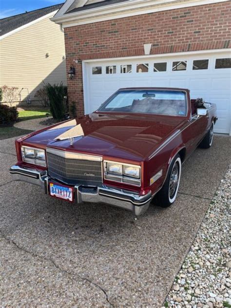 Cadillac Eldorado Convertible Red Fwd Automatic Biarritz For Sale