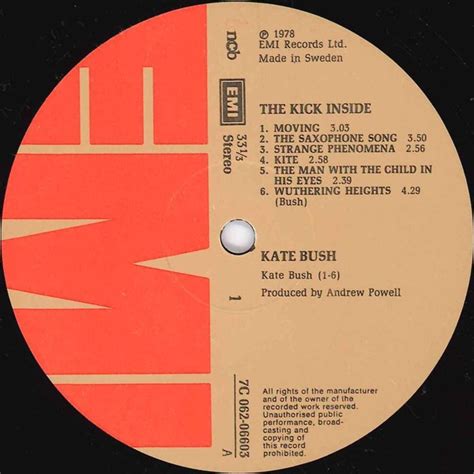 Kate Bush The Kick Inside Vinyl Pussycat Records