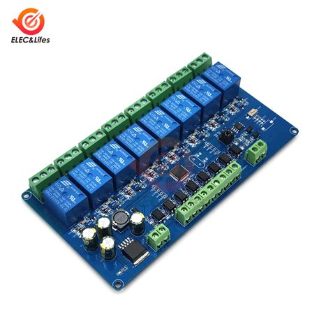 Módulo De Relé Modbus Rtu Interruptor De Control De 8 Canales Entrada