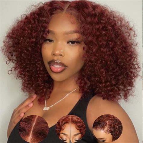 Amazon YIROO Bye Bye Knots Glueless Wig Reddish Brown 12 Inch