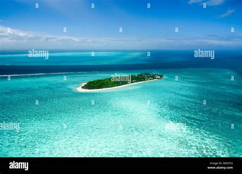 Aerial View Of Heron Island One Of The Most Southerly Coral Cays Of