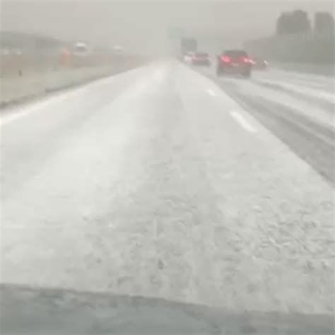 Grandine E Acquazzone In Autostrada Sembra Caduta La Neve