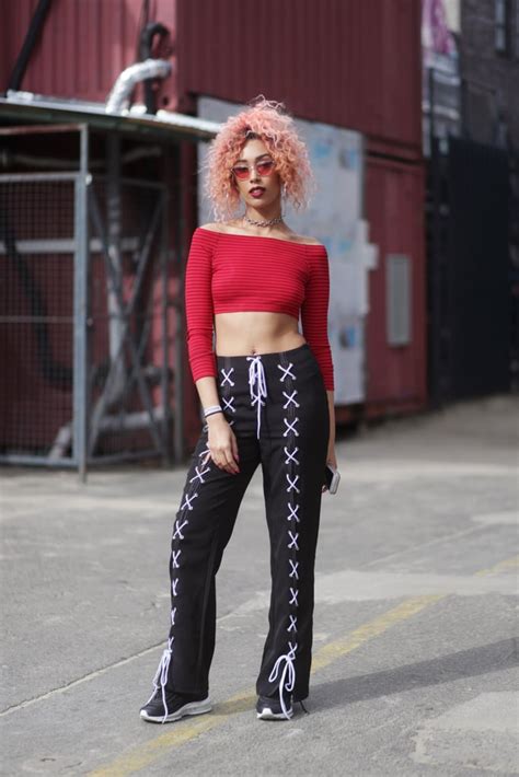 For An Edgy Look Wear Lace Up Pants With A Crop Top Sexy Summer Outfits Popsugar Fashion