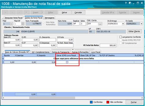 Wint O Que Fazer Quando O Valor De Icms N O Estiver Sendo Gerado No