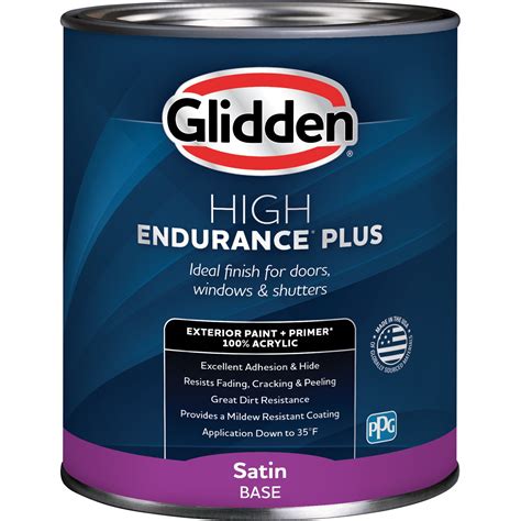 Glidden Hep Exterior Paint Primer Dover Gray Grey Satin Quart