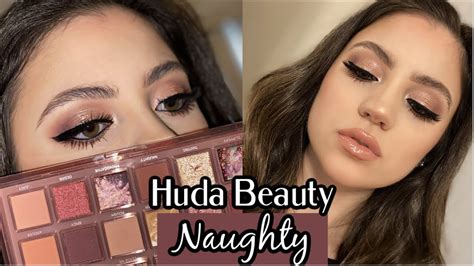 HUDA BEAUTY NAUGHTY PALETTE REVIEW TUTORIAL YouTube