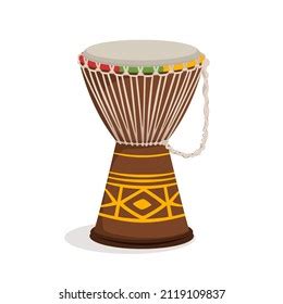 Cartoon Style Illustration African Drums Stock Vector Royalty Free