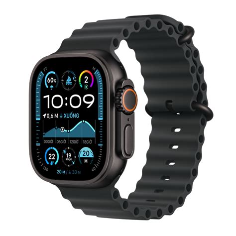 Apple Watch Ultra 2 Gps Cellular 49mm Viền Titanium đen Dây Ocean Chính Hãng