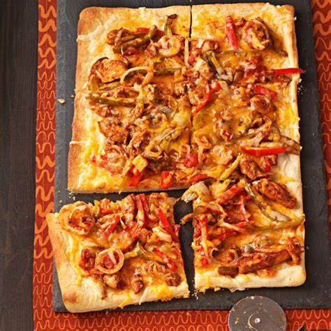 Mexican Chicken Fajita Pizza Recipe Taste Of Home