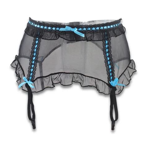 Sexy Garters Perspective Gauze Women Female Lady Garter Belts For