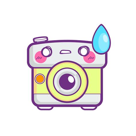 cute camera sticker emoticon 485758 Vector Art at Vecteezy