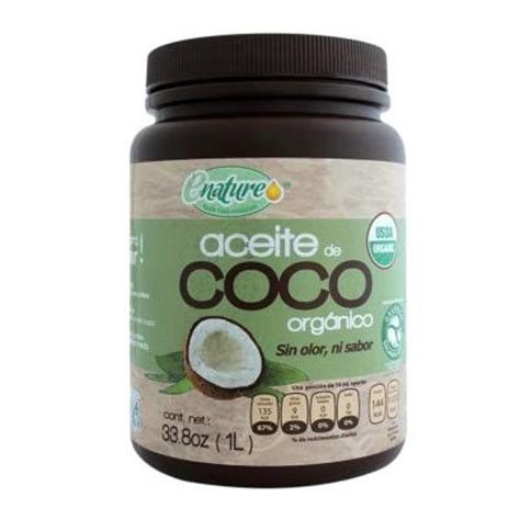 Aceite de coco Enature orgánico 1 l Walmart