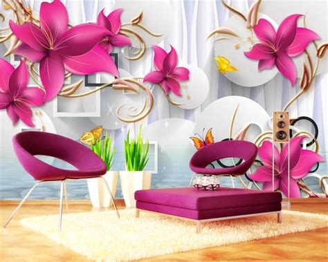 Romantic Floral 3d 3d Wallpaper For Wall 3d Embossed Flowers White