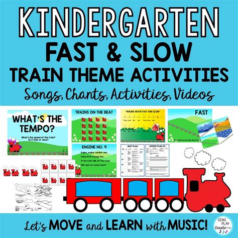 Kindergarten Music Lessons And Movement Activities Fast Slow Tempo