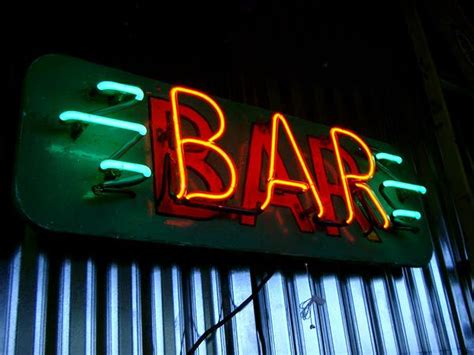 vintage neon bar signs