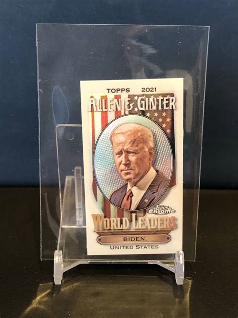 未使用JOE BIDEN USA 2021 TOPPS ALLEN GINTER CHROME BASEBALL WORLD