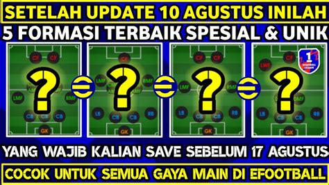 Inilah Formasi Terbaik Spesial Unik Efootball Yang Wajib Di