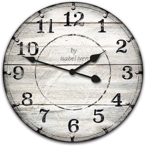 Horloge Murale Design Vintage En Bois Mdf Horloge Murale Silencieuse