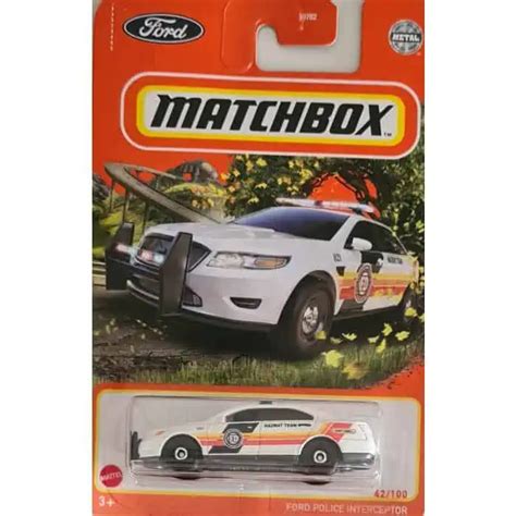 Matchbox Ford Police Interceptor Universo Hot Wheels