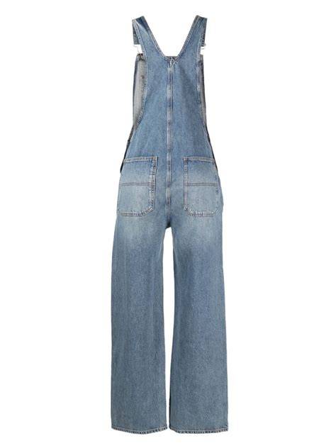 Reformation River Relaxed Denim Overalls Blue FARFETCH