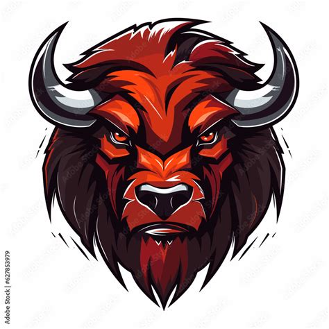 Esport vector logo bison, bison icon, bison head, vector, bull Stock ...