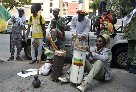 Rastafarians March To Authorities For Freedom