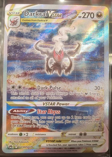 Pokemon Darkrai VSTAR Ultra Rare Crown Zenith GG50 GG70 NM EBay