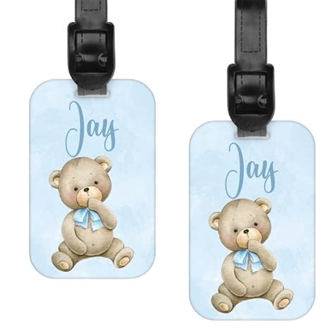 Personalized My First Custom Passport Holder Cover And Luggage Tag Set Teddy Bear